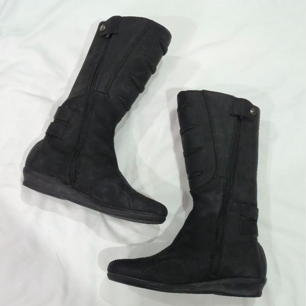 Icon Sacred Black Leather Motorcycle Riding Boot Size Womens 5 - Picture 2 of 8
